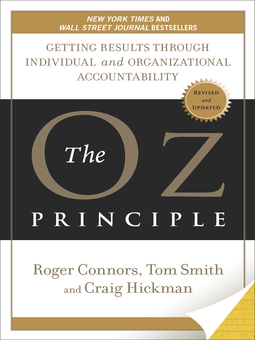 Title details for The Oz Principle by Roger Connors - Wait list